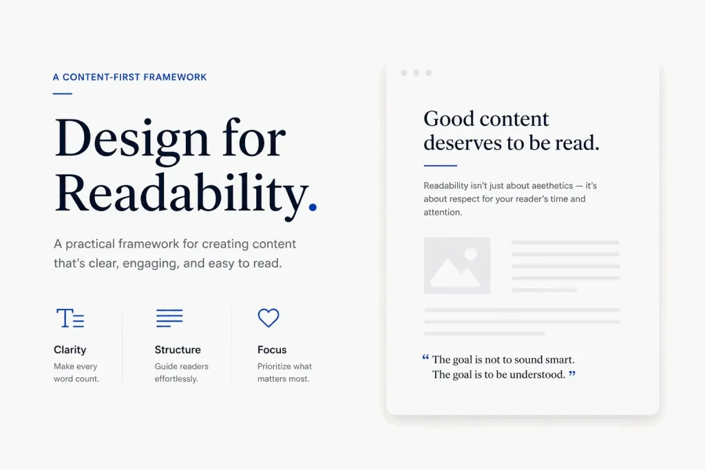 How to Improve Readability: A Content-First Framework