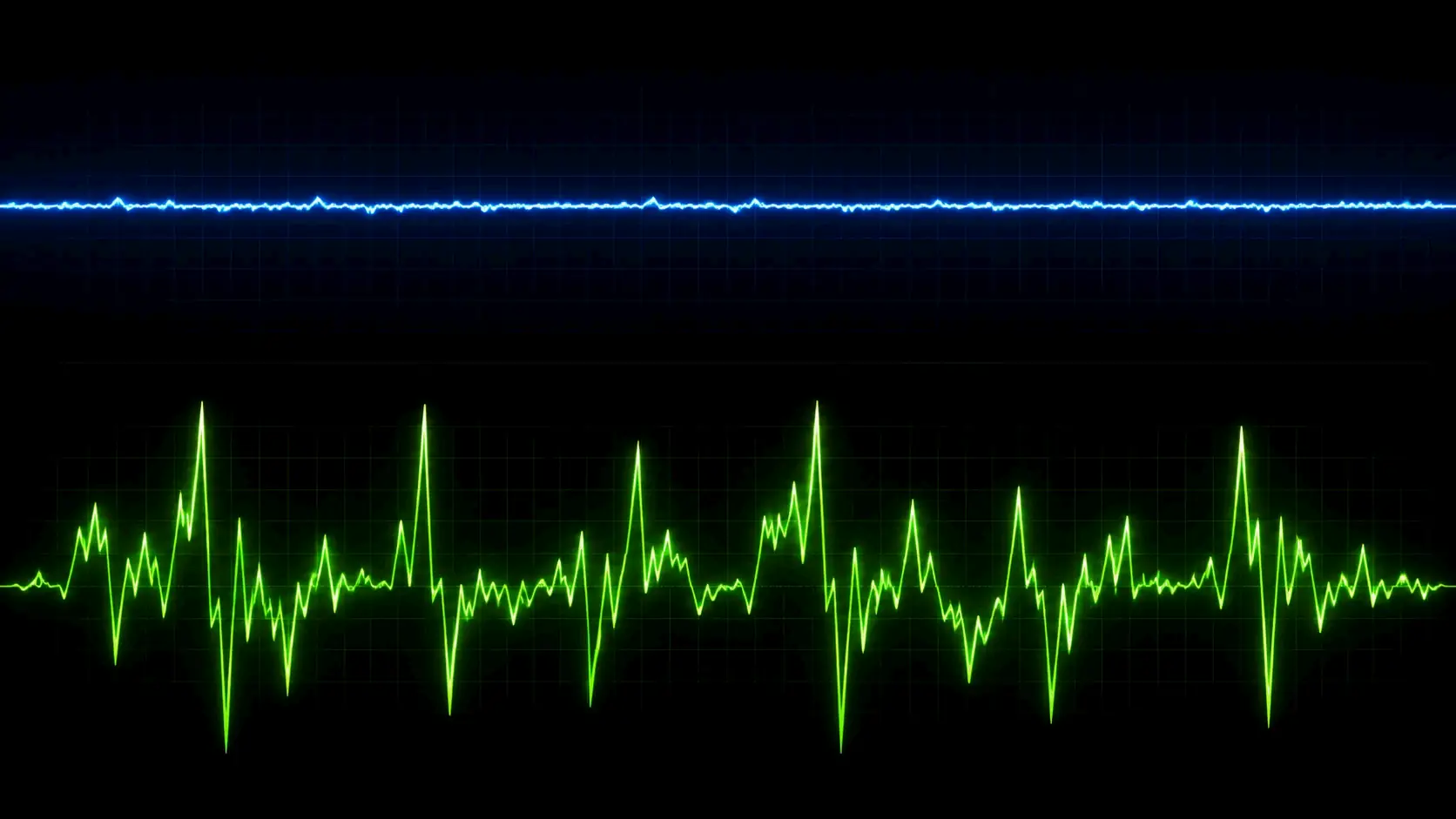 Burstiness comparison: human writing shows a jagged rhythm of short and long sentences, while AI writing is a smooth, even line