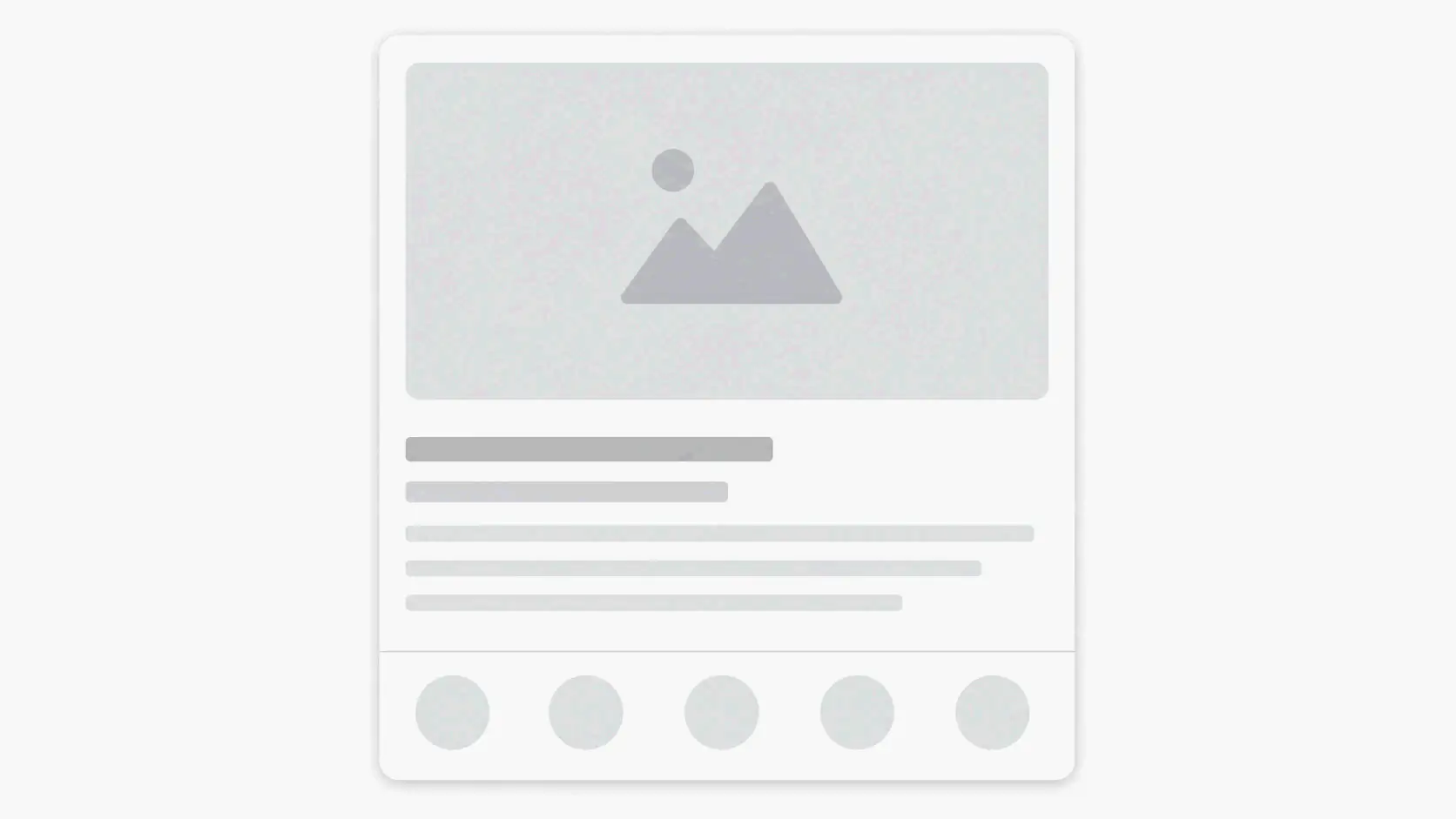 Simplified information card showing the snapshot nature of a Knowledge Panel — no text, only visual placeholders.
